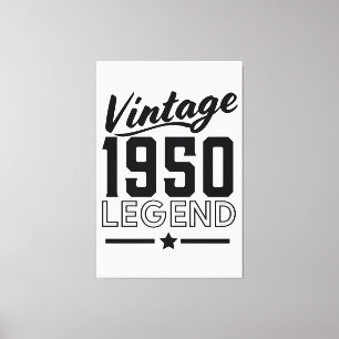 Impresión en lienzo de época de los años 50