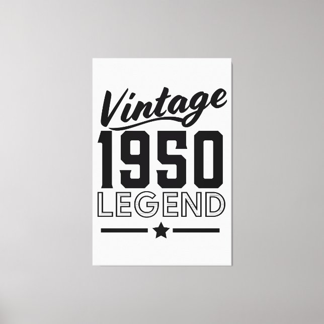 Impresión en lienzo de época de los años 50 (Anverso)