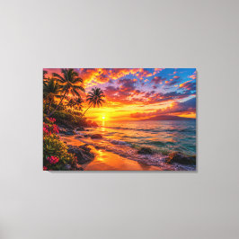 Impresión en lienzo de escape al atardecer en el o