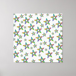 Impresión en lienzo de estrellas estiradas