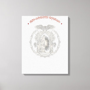 Impresión en lienzo de fantasía oscura: Emblema de