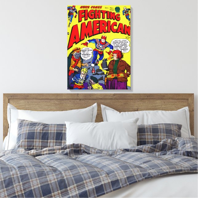 Impresión en lienzo de Fighting American de los añ (Insitu(Dormitorio))