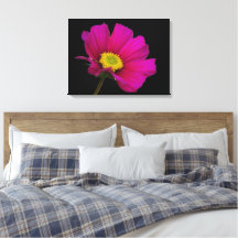 Impresión en lienzo de flor de cosmos