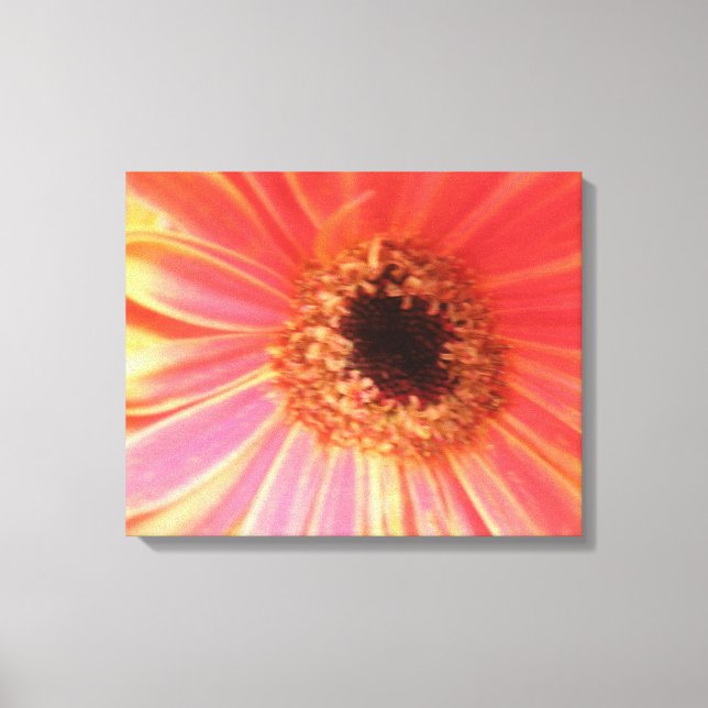 Impresión en lienzo de flor de Gerbera Daisy (Anverso)