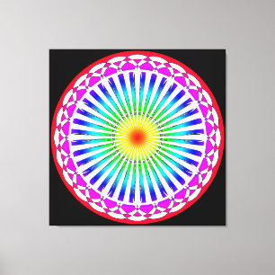 Impresión en lienzo de flor de verano