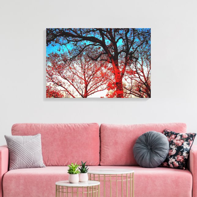 Impresión en lienzo de foto de robles modernos (Insitu (Sala de estar))