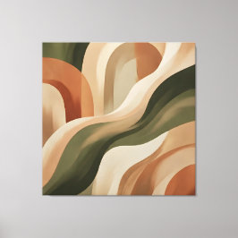 Impresión en lienzo de galería abstracta de terrac