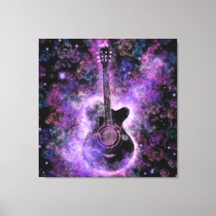 Impresión en lienzo de guitarra clásica