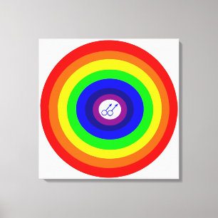 Impresión en lienzo de hombres gays alrededor del