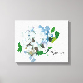 Impresión en lienzo de Hortensia acuarela