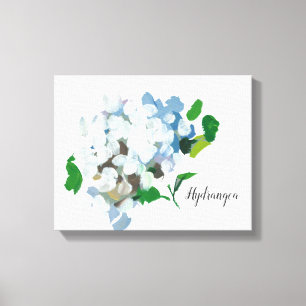 Impresión en lienzo de Hortensia acuarela