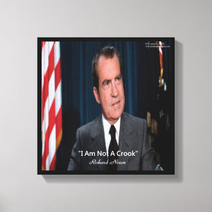Impresión en lienzo de la cita de Nixon & Not A Cr
