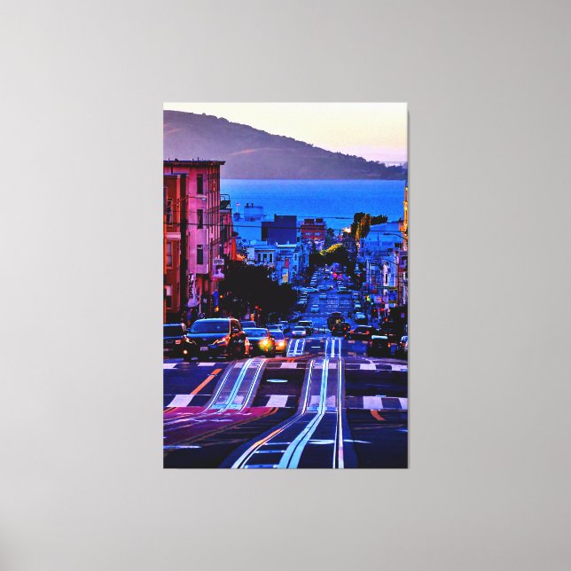 IMPRESIÓN EN LIENZO DE LA CIUDAD DE SAN FRANCISCO  (Anverso)