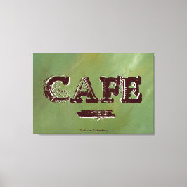Impresión en lienzo de la cocina del Vintage Cafe