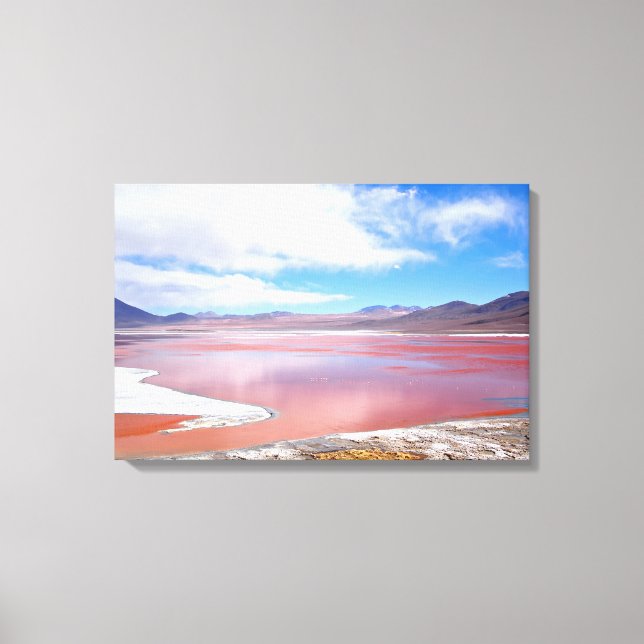 Impresión en lienzo de Laguna Colorada (Anverso)