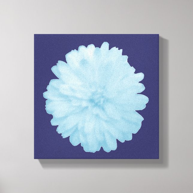 Impresión en lienzo de Marigold Azul Helado (Anverso)