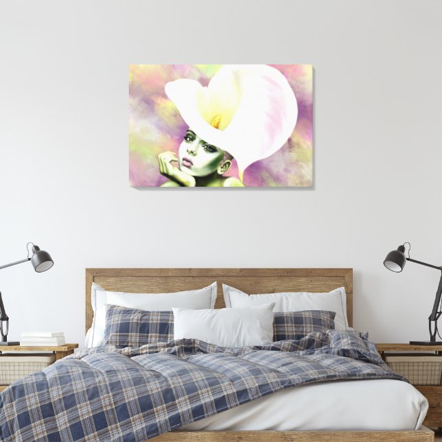 Impresión en lienzo de mujer Calla (Insitu(Dormitorio))