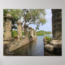 Impresión en lienzo de Nelson's Dockyard en Antigu