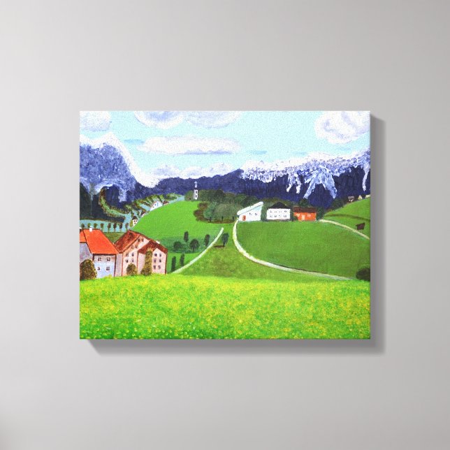 Impresión en lienzo de Noruega Preciosa (Anverso)