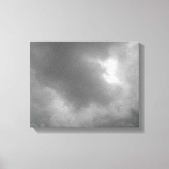 Impresión en lienzo de nubes de tormenta (Anverso)