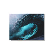 Impresión en lienzo de olas del océano