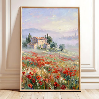 Impresión en lienzo de paisaje provenzal