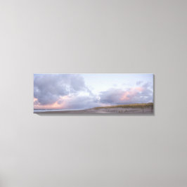 Impresión en lienzo de panorama de puesta de sol e