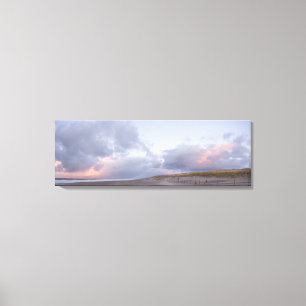 Impresión en lienzo de panorama de puesta de sol e