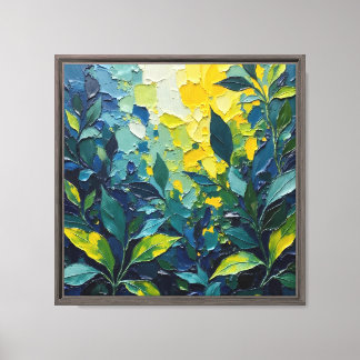 Impresión en lienzo de pintura al óleo abstracta b