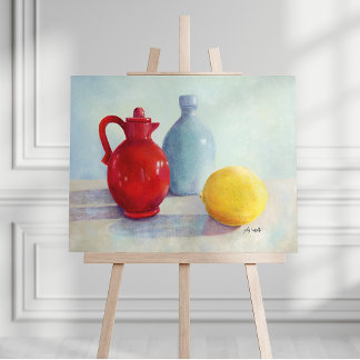 Impresión en lienzo de pintura al óleo de bodegón