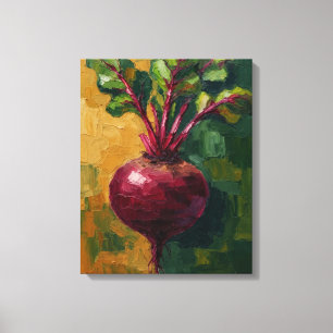 Impresión en lienzo de pintura al óleo de remolach