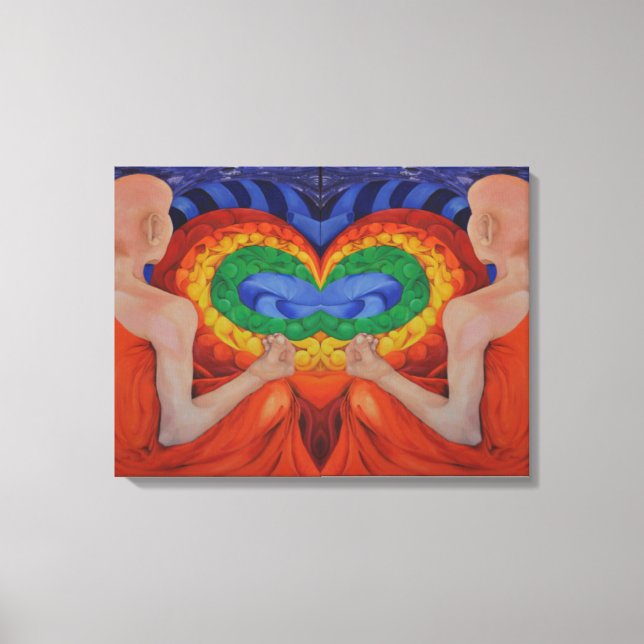 Impresión en lienzo de pintura artística Conversac (Anverso)
