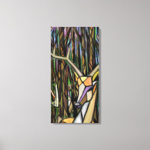 Impresión en lienzo de pintura de estilo cubismo a