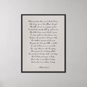 Impresión en lienzo de poema personalizado gris be