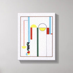 Impresión en lienzo de polea abstracta con fondo b