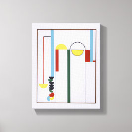 Impresión en lienzo de polea abstracta con fondo b