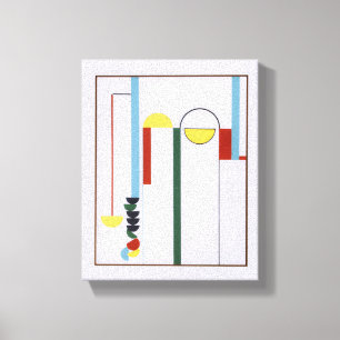 Impresión en lienzo de polea abstracta con fondo b