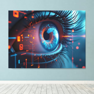 Impresión en lienzo de Quantum Eye
