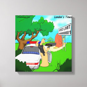 Impresión en lienzo de Rick London Slug Traffic Co