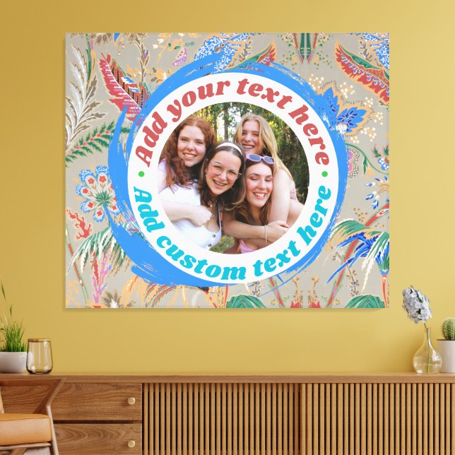 Impresión en lienzo de texto de foto personalizada (Insitu (Sala de estar))