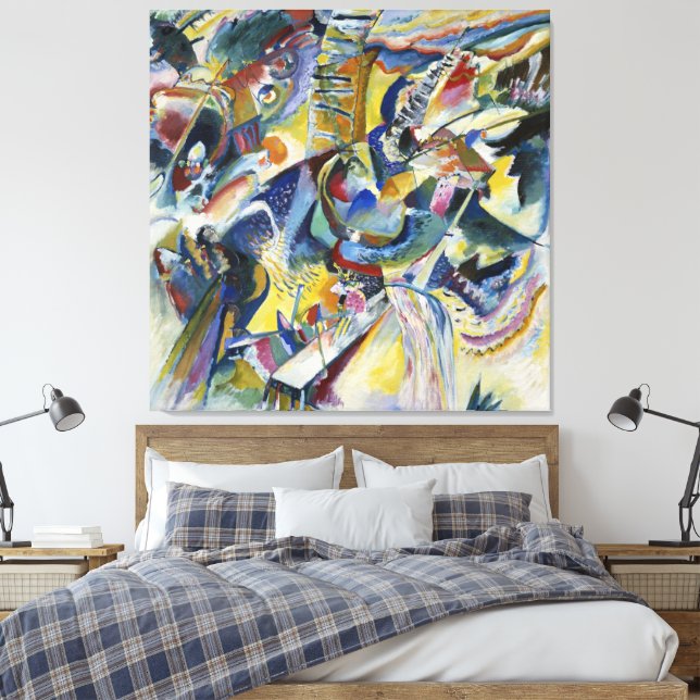 Impresión en lienzo de Wassily Kandinsky (Insitu(Dormitorio))