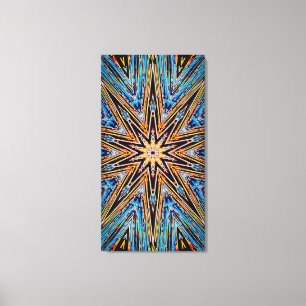 Impresión en lienzo Decagon Starburst 21x40