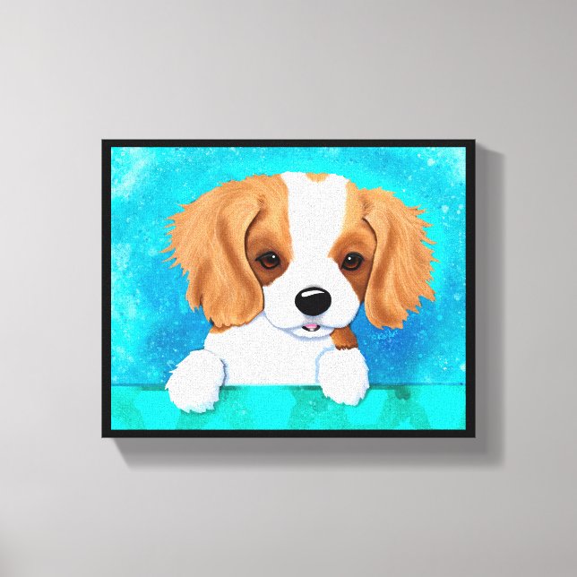 Impresión en lienzo del Cavalier King Charles (Anverso)