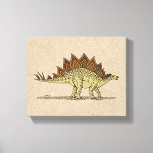 Impresión en lienzo del dinosaurio jurásico Stegos