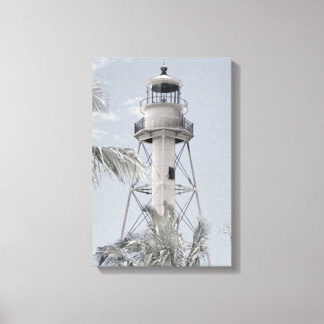 Impresión en lienzo del faro de Sanibel (Anverso)