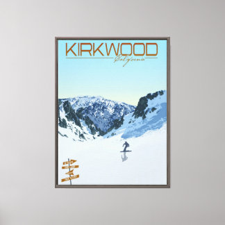 Impresión en lienzo del resort de esquí Kirkwood C