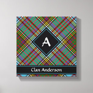 Impresión en lienzo del tartán del clan Anderson