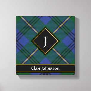 Impresión en lienzo del tartán del clan Johnston