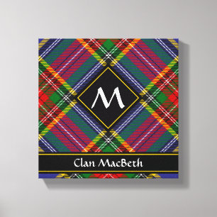 Impresión en lienzo del tartán del clan MacBeth