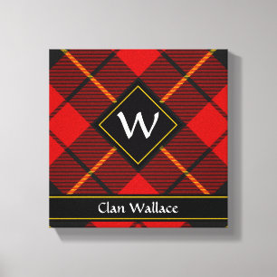 Impresión en lienzo del tartán del clan Wallace